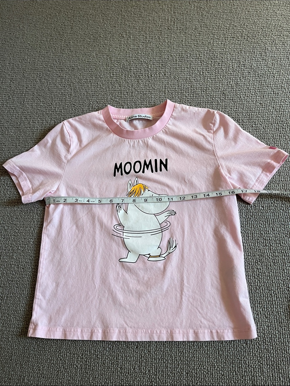Acne  Pink Moomin Graphic Tee - Picture 5 of 7